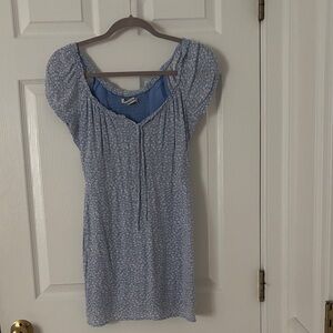 Abercrombie & Fitch Light Blue Floral Mini Dress